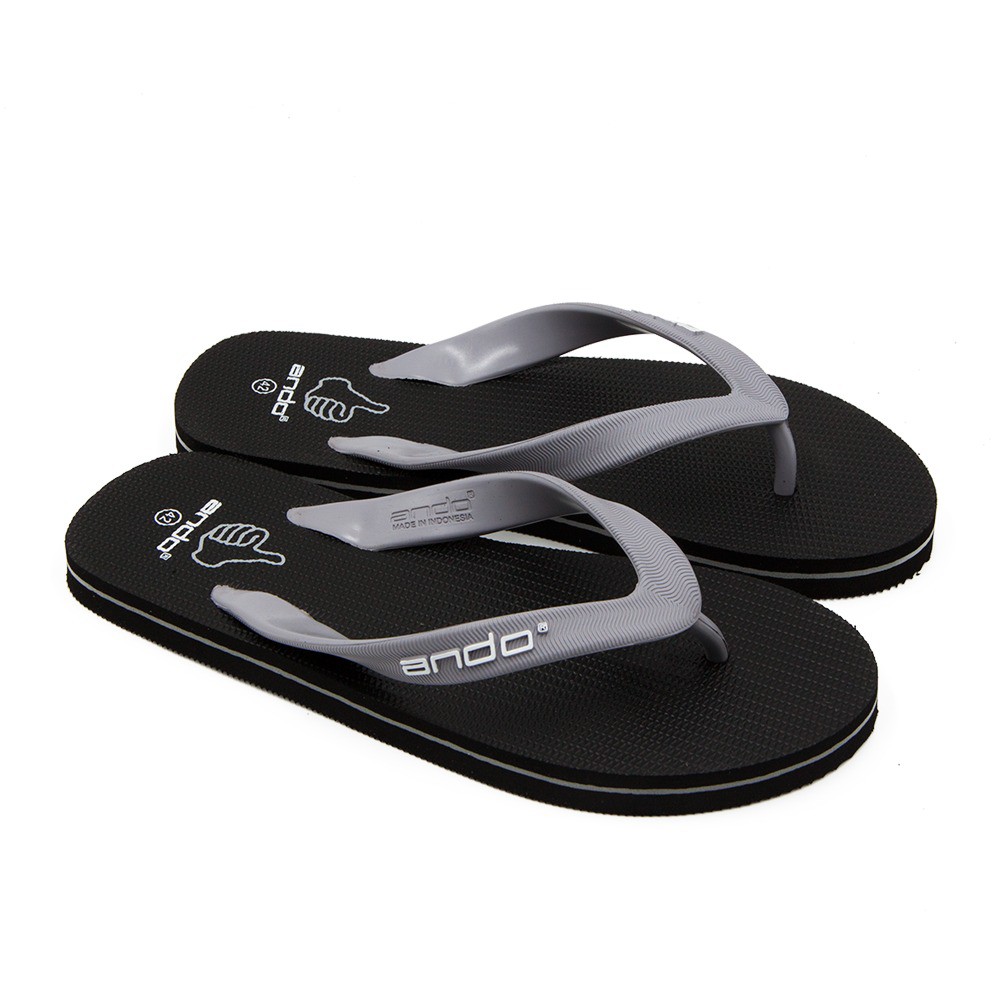 89stories - Sendal Jepit Pria / Sandal Jepit Pria / Sendal Pantai Ando Hawaii Like in Black Grey