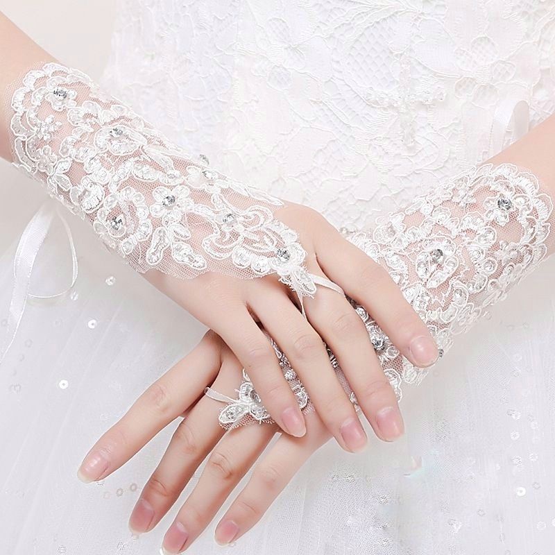 Sarung tangan pengantin fingerless wedding gloves