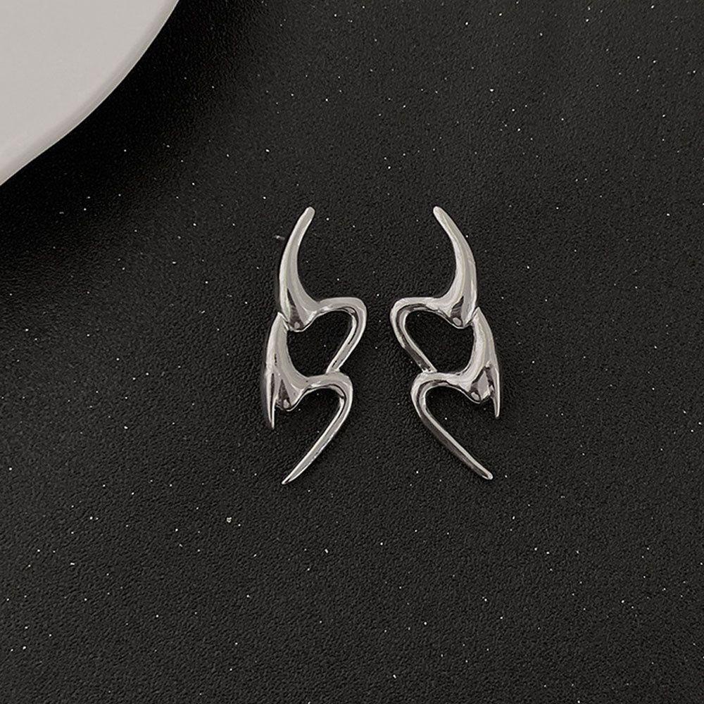 R-flower Note Berongga Keluar Anting-Anting Fashion Wanita Pesta Gadis Tidak Teratur Anting-Anting
