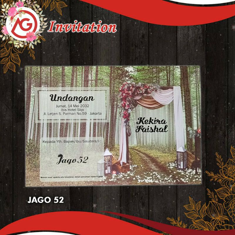 

UNDANGAN PERNIKAHAN & KHITAN SIMPEL ELEGAN