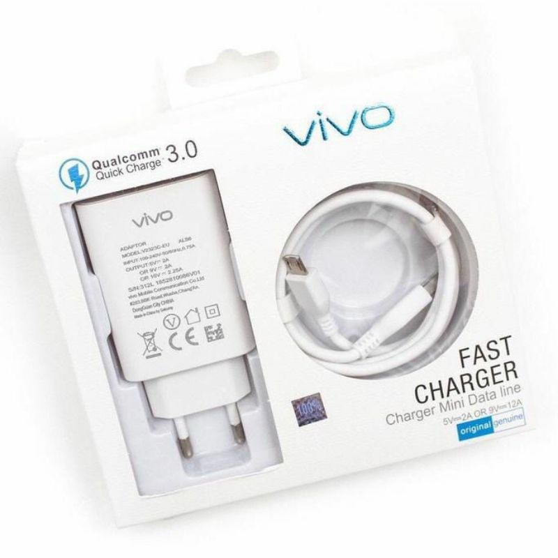 TC CHARGER CASAN VIVO X30 Q.C 3.0 SUPORT FAST CHARGING MICRO TYPE C