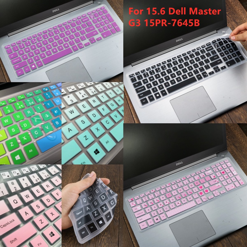 For 15.6 Dell Master G3 15PR-7645B Soft Ultra-thin Silicone Laptop Keyboard Cover Protector