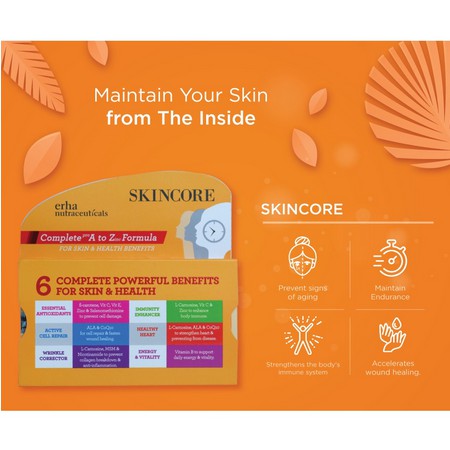 ⭐BAGUS⭐ ERHA SKINCORE | Follicore | Suplemen Tubuh &amp; Kulit / Anti Aging / Rambut