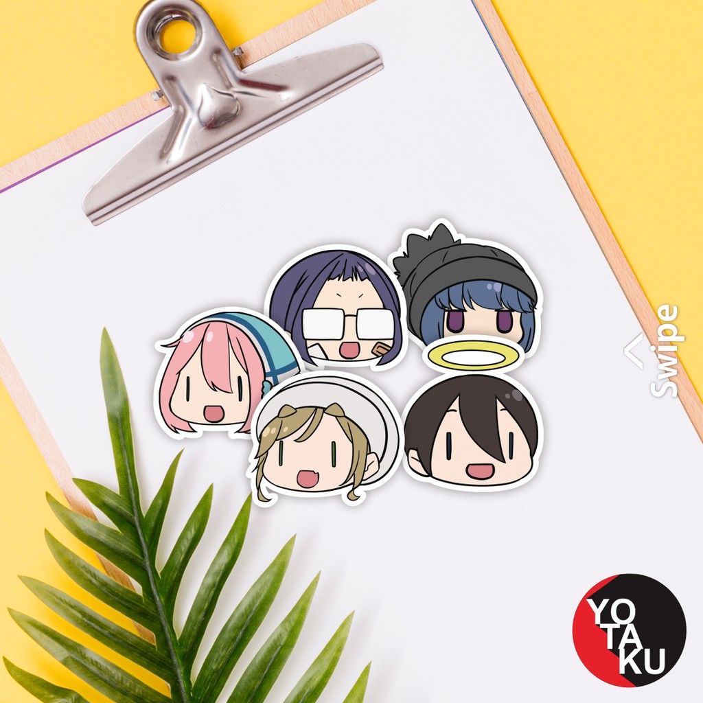 Stiker Sticker Anime Merchandise Anime Yuru Camp SA673 YOTAKUSHOP