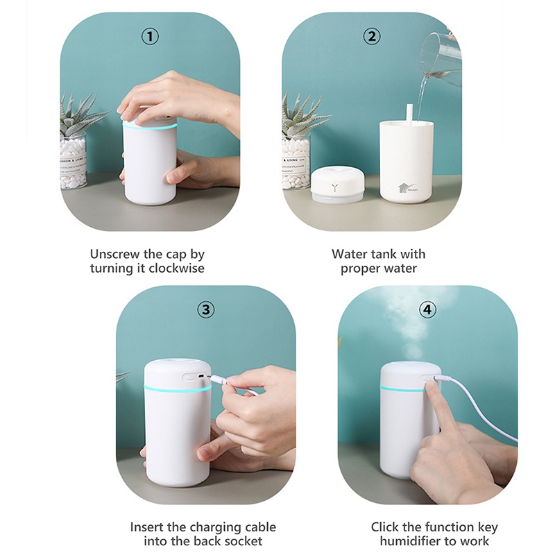 FALANT FLJSQ01 Humidifier Diffuser Aromaterapi 420ML-6