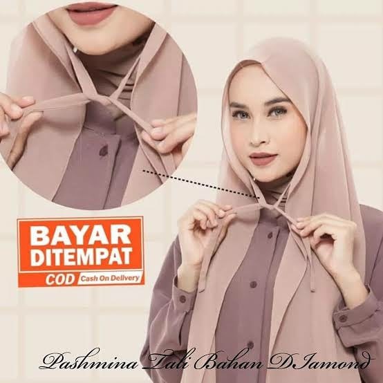 Jilbab Pashmina Tali Diamond Hijab Pashmina