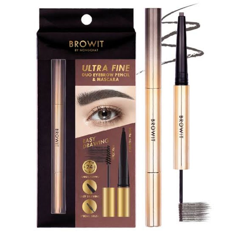 Browit New Ultrafine Duo Eyebrow and Mascara Browit by nongchat original