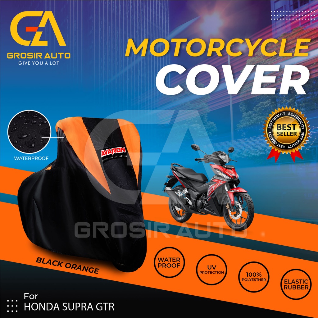 Sarung Motor AVARON SUPRA GTR Penutup Pelindung Body Cover Motor Warna Anti Air Merk Avaron