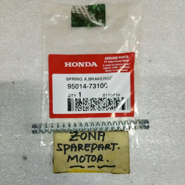 Per Kawat Rem Belakang Spring Brakerod Motor Bebek AHM 95014 73100