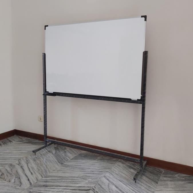 

white board kaki roda 90x120