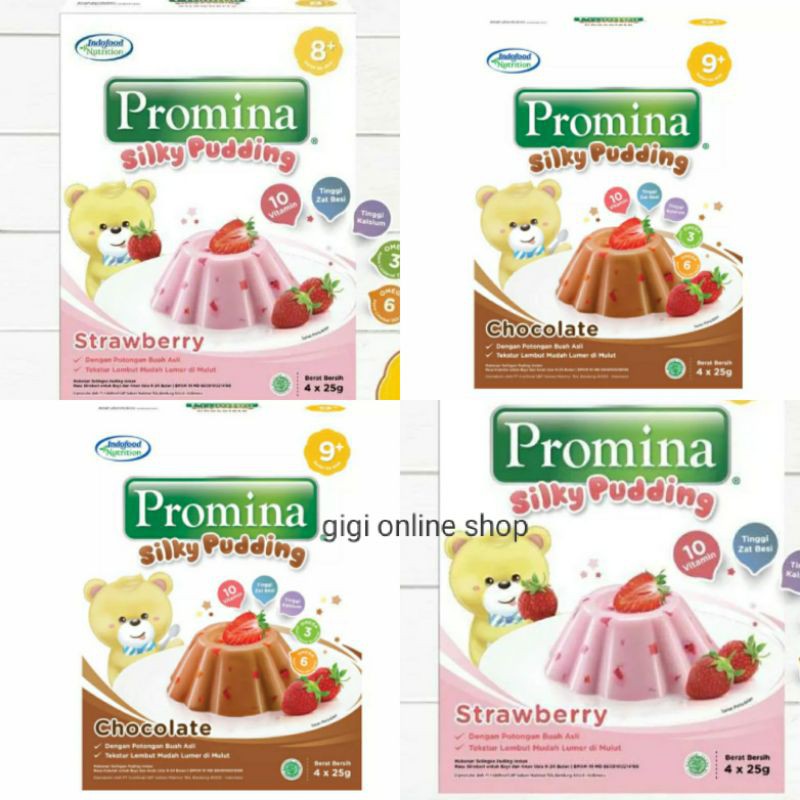 Promina Silky Puding Untuk Bayi Usia 8 Bulan Kemasan 100 Gr Shopee Indonesia