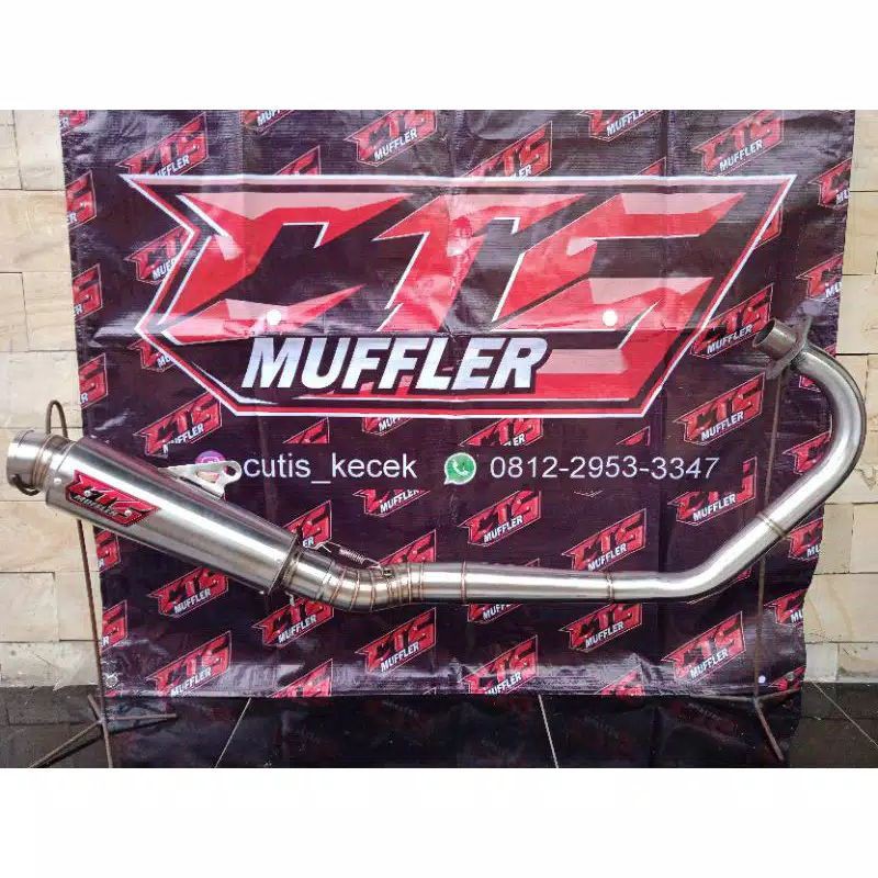 knalpot CTS 25cm cB hl MP Tiger leher paten