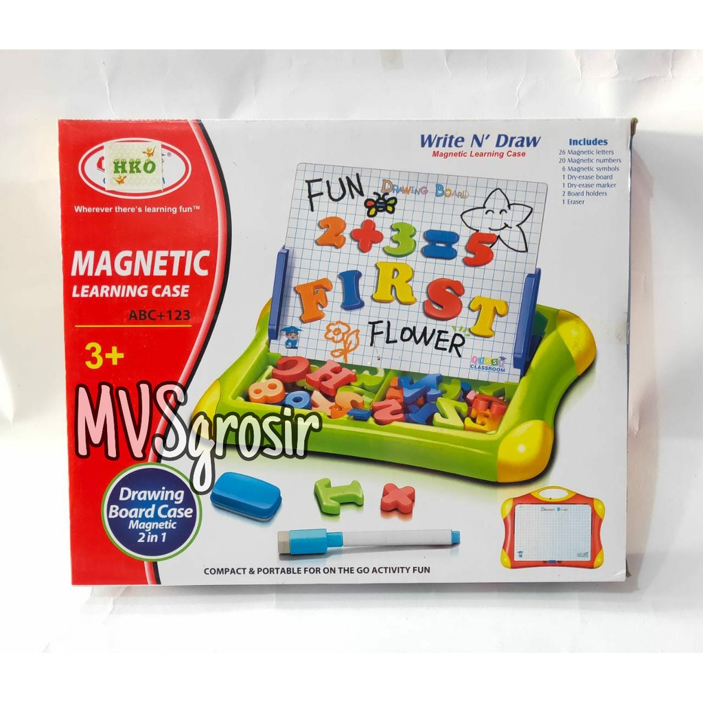 

MVSGROSIR MAGNETIC LEARNING CASE DRAWING BOARD PAPAN ANAK HM1116A