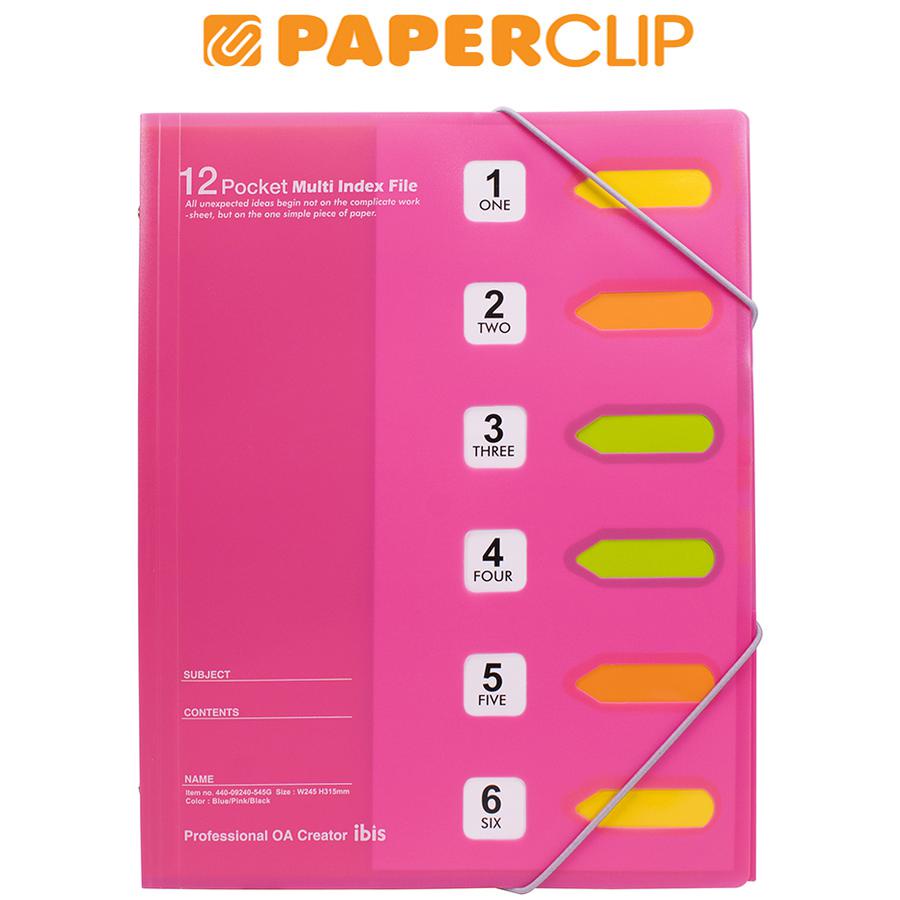 

MAP PLASTIK / FOLDER IBIS A4 440-09240 INDEX