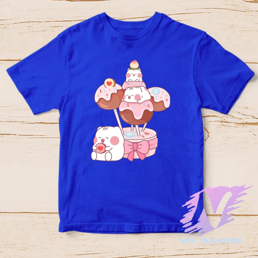 KAOS ANAK KARTUN LOLIPON COKLAT ANIMASI