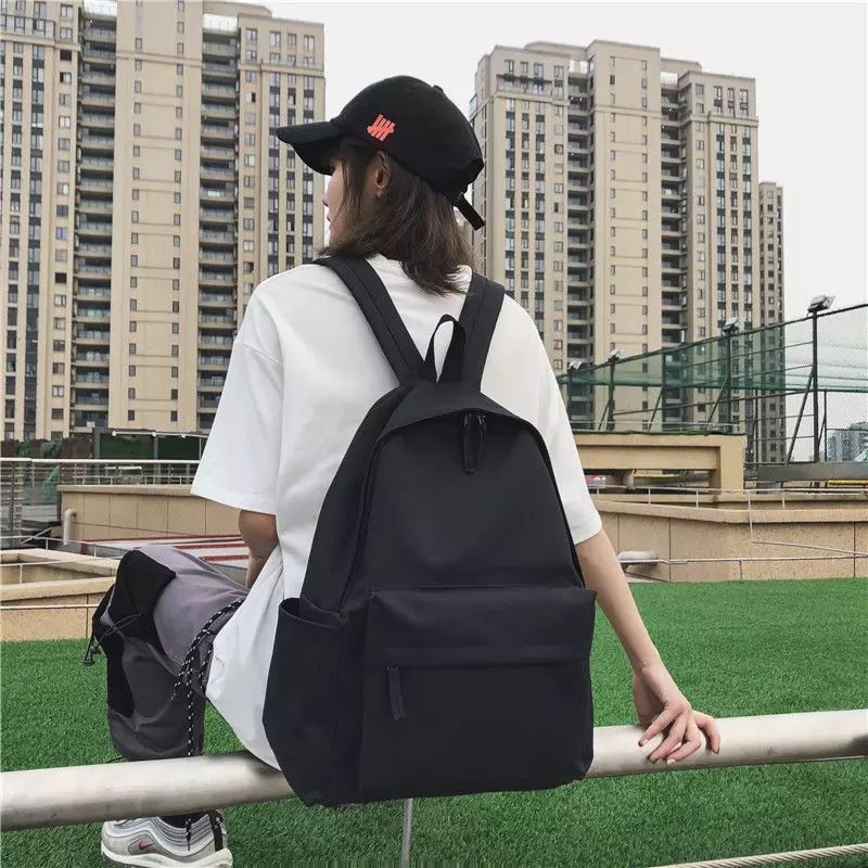 Backpack Tas Ransel Polos Hitam