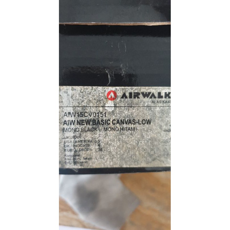 Sepatu airwalk / sepatu hitam / airwalk shoes
