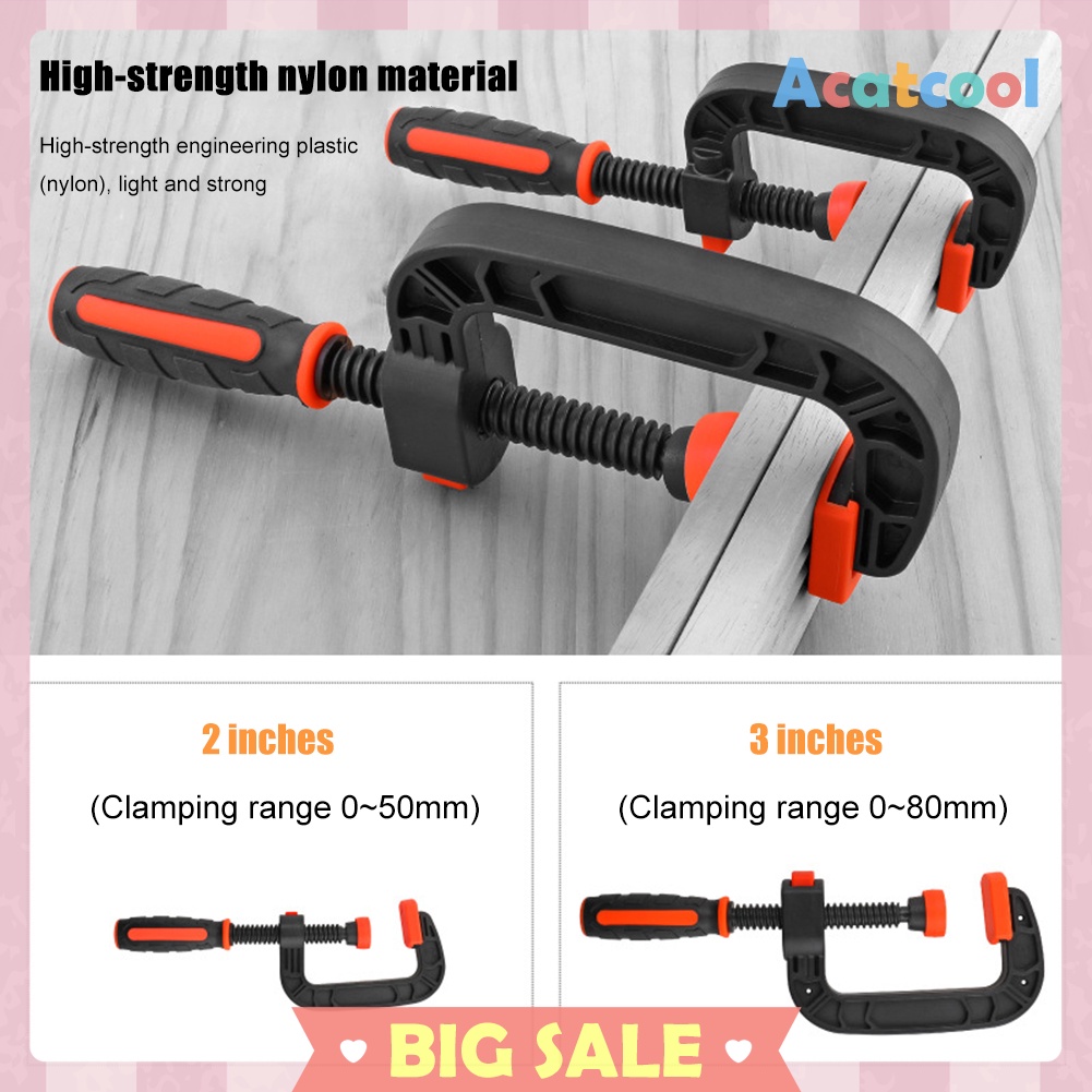 Quick Release Plastic G Type Strong Clamp for Woodwork C Clamping Device