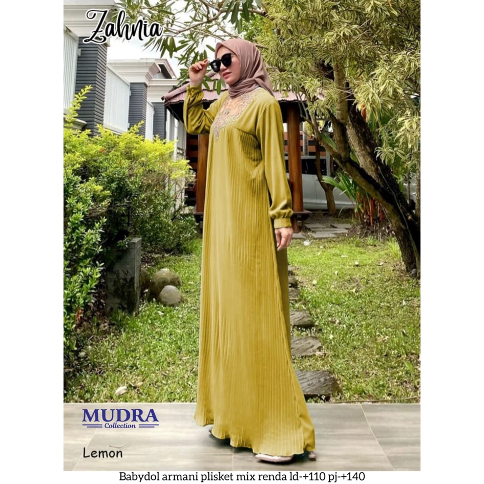 [NEW] ZAHNIA DRESS GAMIS PESTA ORI MUDRA HIJAB