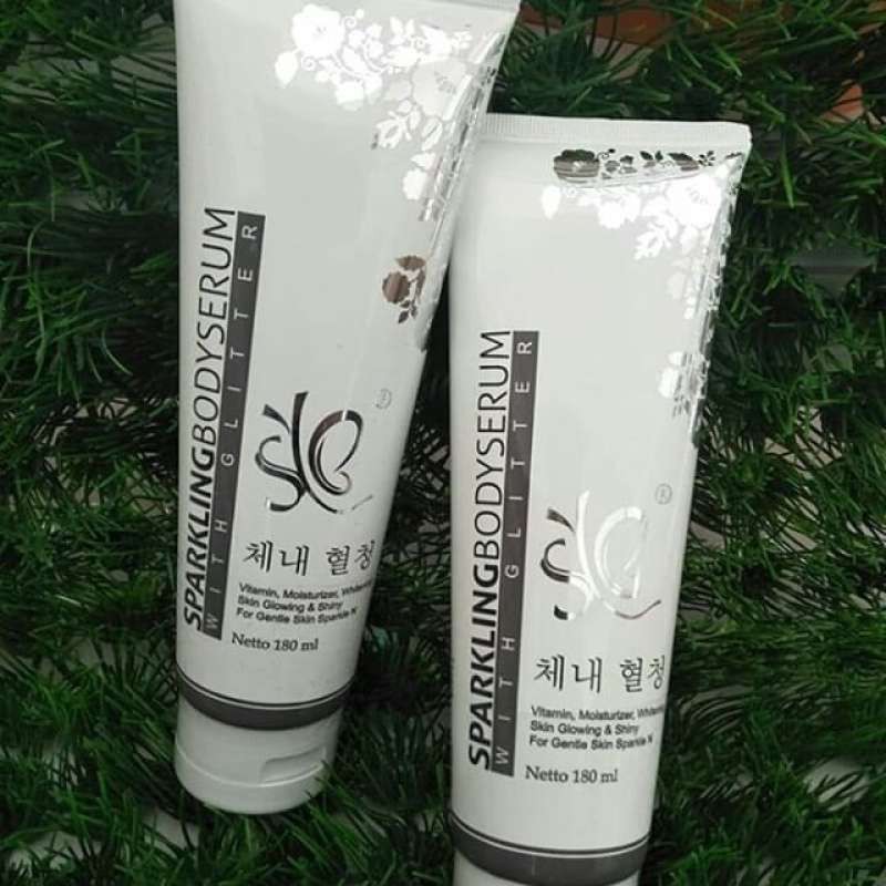 SYB SPARKLING BODY SERUM BPOM Pemutih Tubuh Instant Glow With Glitter Menutrisi &amp; Mencerahkan Kulit