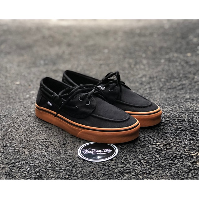vans zapato black gum