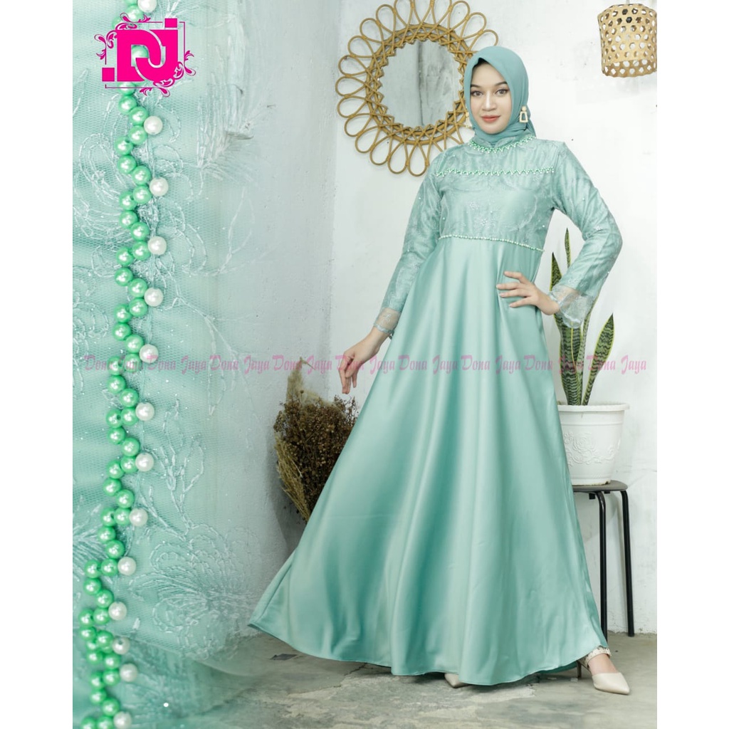 Kebaya Gamis Tiara Payet DJ / Kebaya Wisuda Modern / Gamis Pesta Mewah / Dress Kondangan