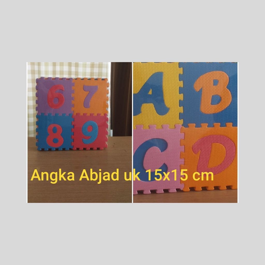 Mainan Edukatif Matras Puzzle Eccomat Mini ABC Mini Alphabet Angka