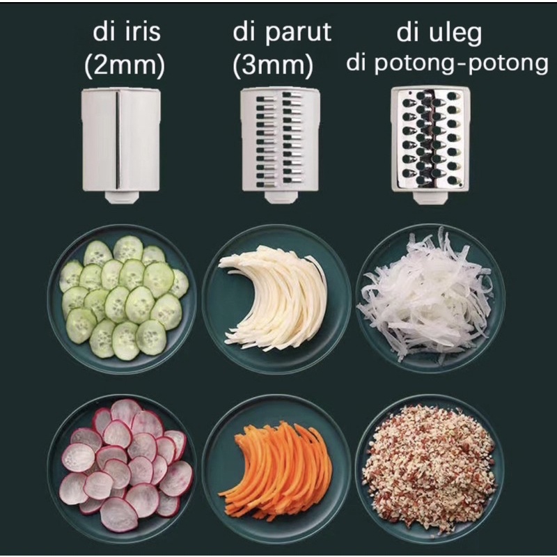 Peralatan Dapur Parutan Serbaguna Multifungsi Alat Pemotong Sayur Grate Mesin Pengiris Serbaguna