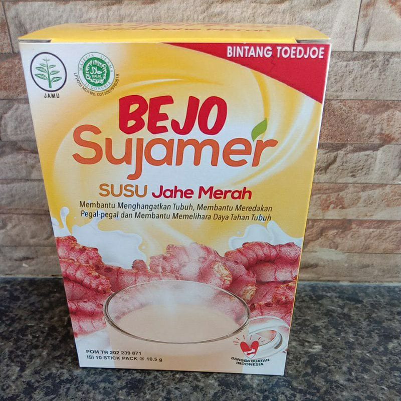 BEJO SUJAMER (Susu Jahe Merah) 1 Kotak isi 10 Sachet pmg