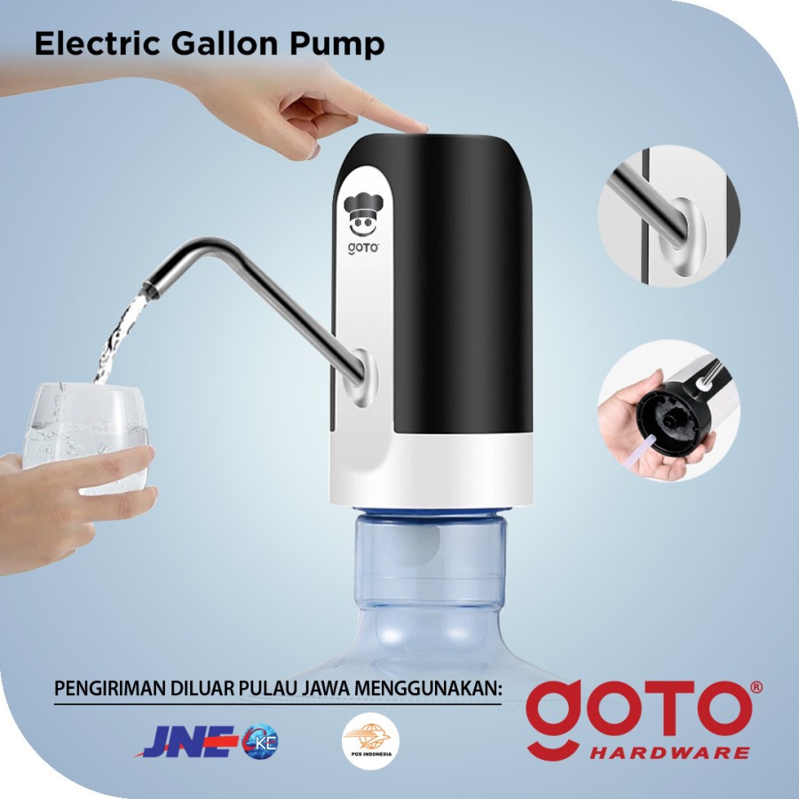 Pompa Galon Elektrik Recharge Dispenser Air Galon Charge DISPENSER USB GOTO HYDRO