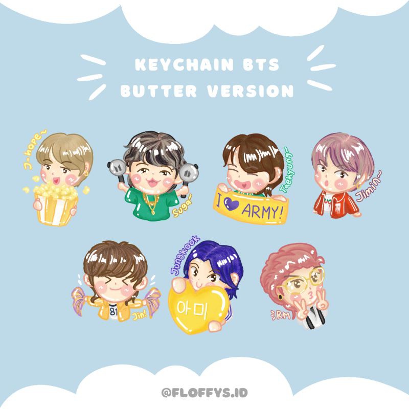 Keychain BTS Butter Version