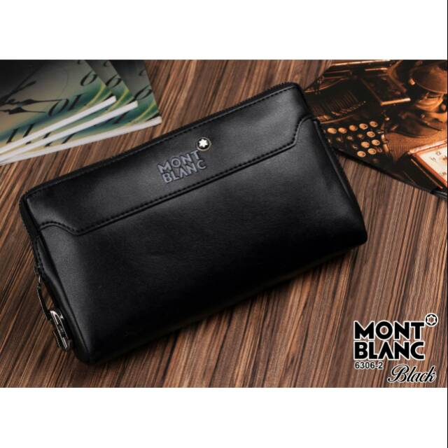 Handbag Pria Montblanc Hitam Bahan Kulit Grosir Tas Murah Batam Tas Tangan Murah