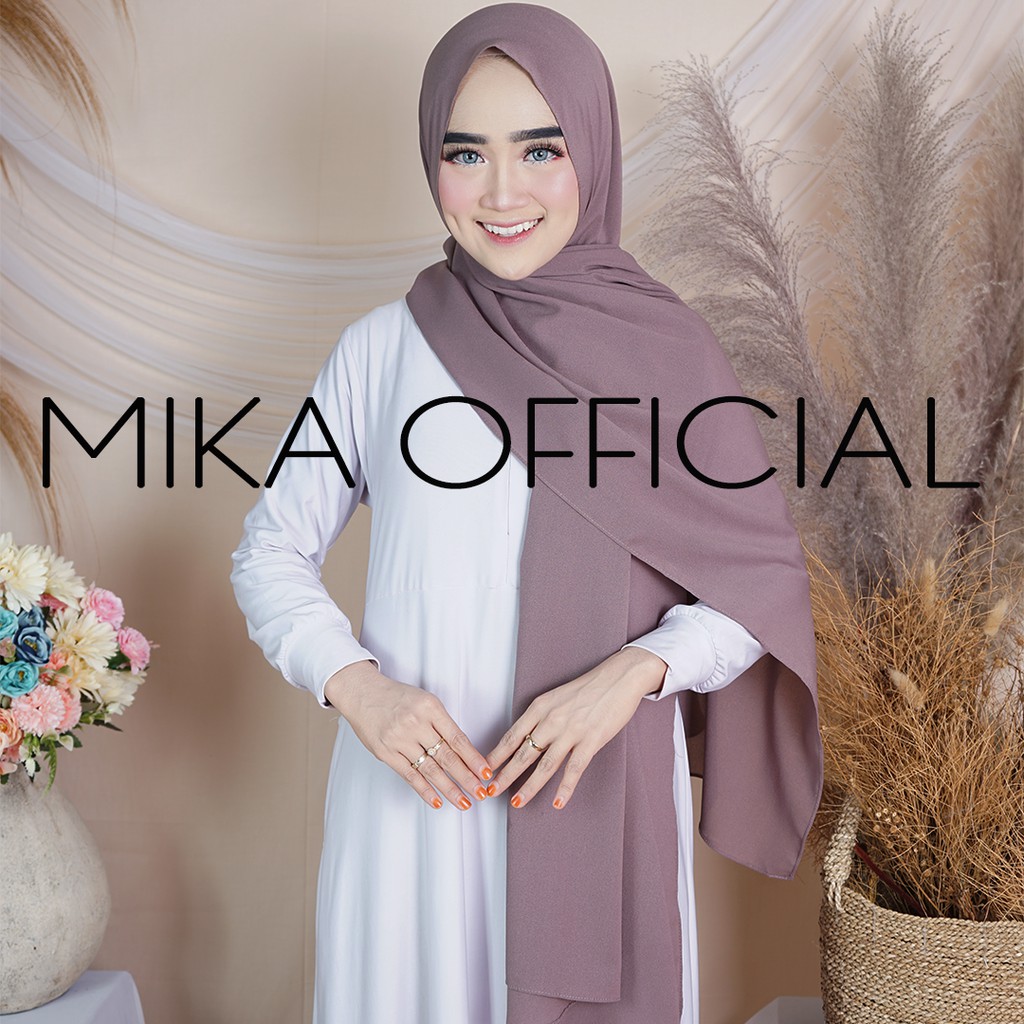 PASHMINA DIAMOND ||  PASHMIN NON TALI/TANPA TALI  POLOS DIAMOND PREMIUM QUALITY-MAUVE