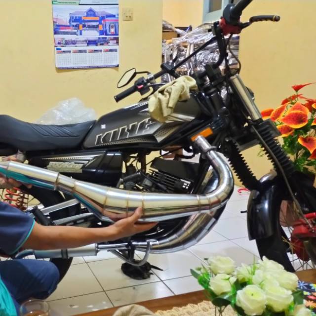 Knalpot RX King Kolong Model Ninja