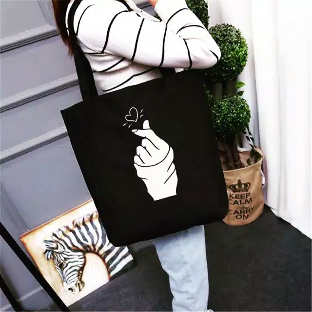 (BISA COD) TOTEBAG DRILL KOREA SARANGHAE