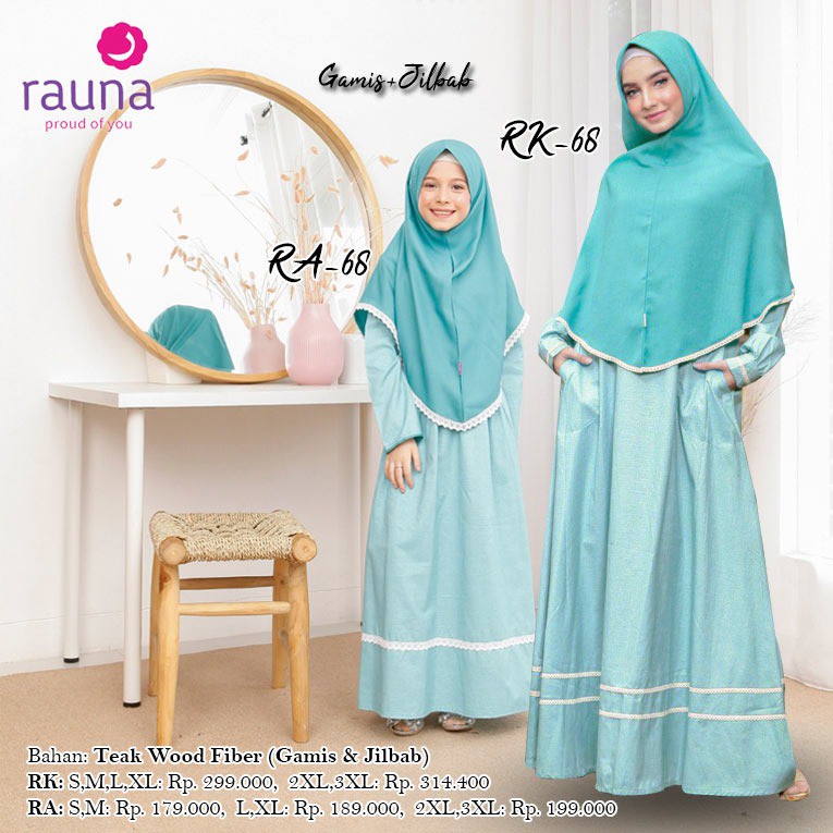Gamis Couple Ibu dan Anak Rauna Terbaru