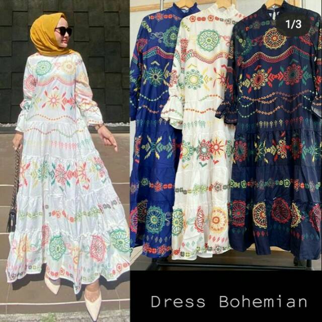 Bohemian Dress by Meyjaya Putih Biru