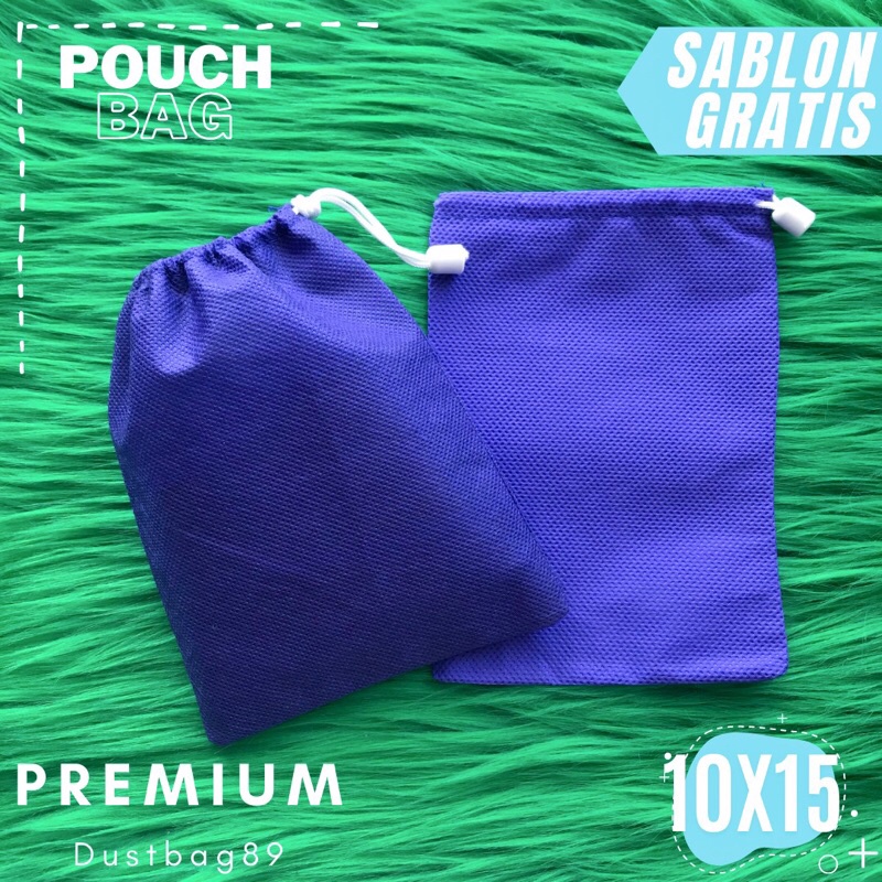 Dustbag Polos Tali Serut | UNGU | Pouch Parfume