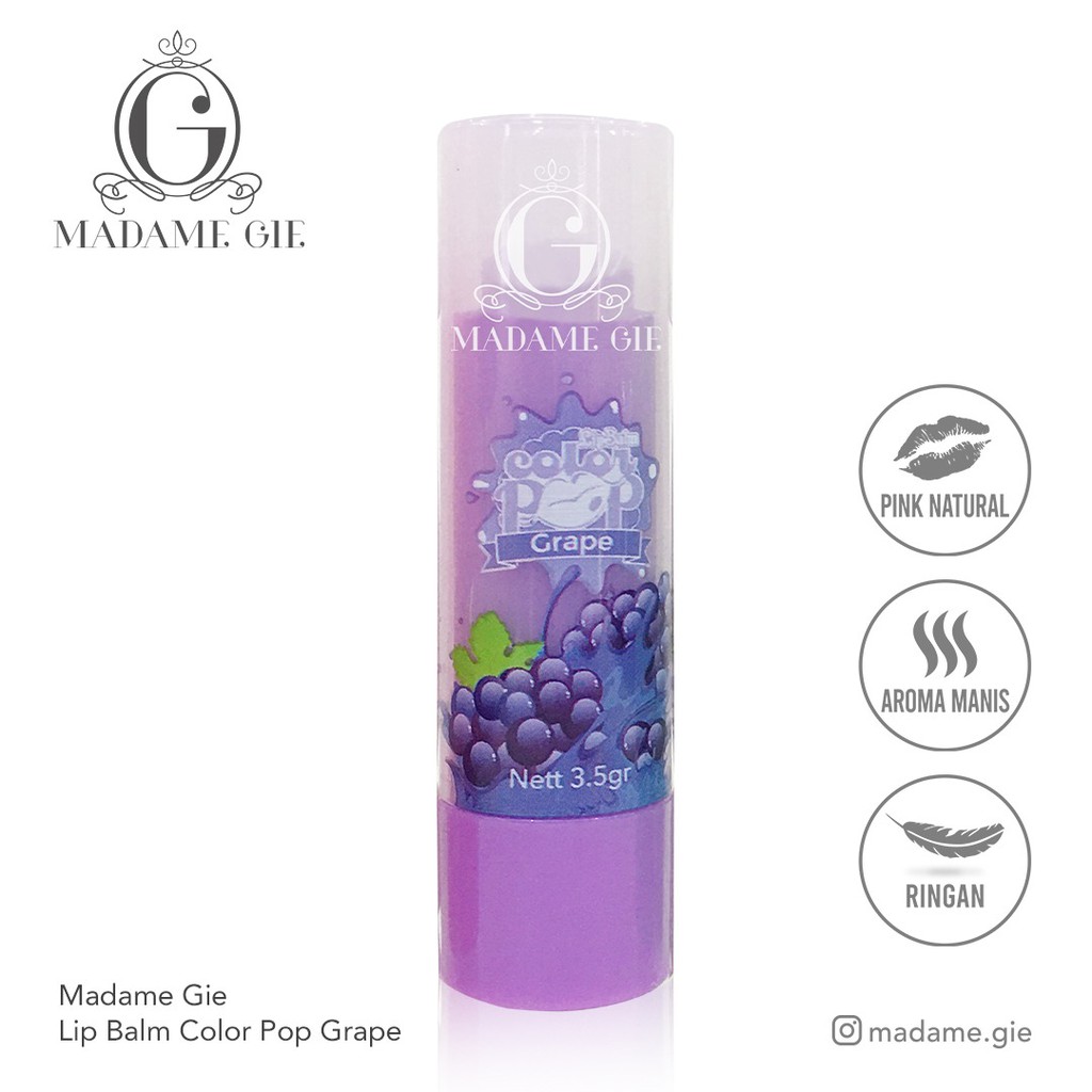 ★ BB ★ Madame Gie Color Pop Lip Balm Fruity New Edition