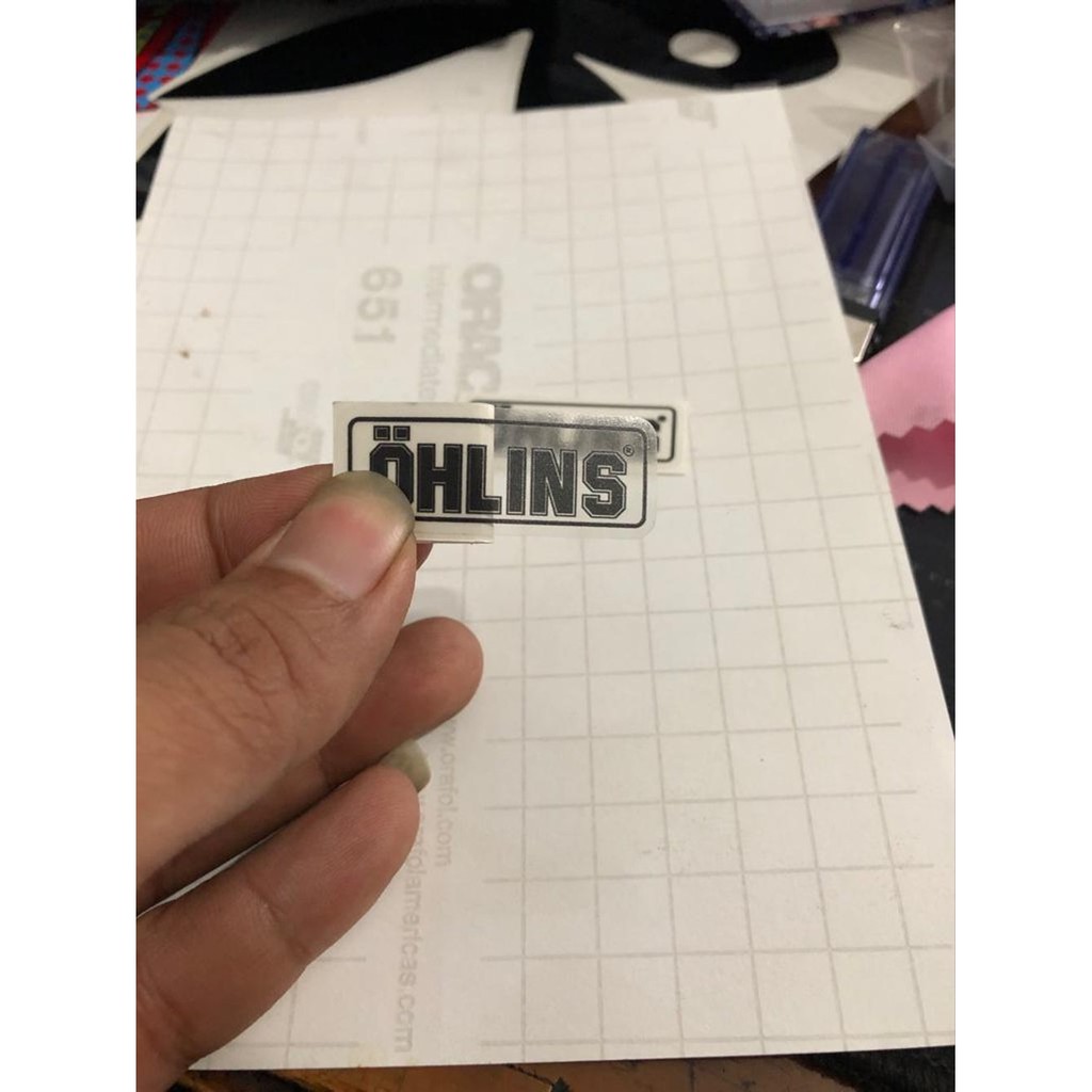 sticker shock stiker ohlins upsidedown depan Murah