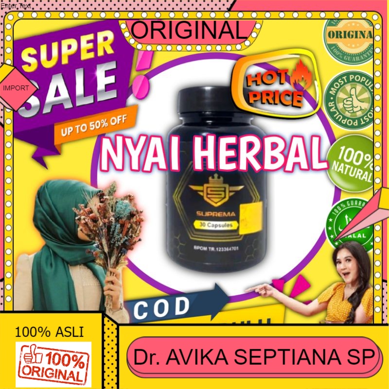 100% ASLI SUPREMA ASLI 100% ORIGINAL KAPSUL SUPREMASI OBAT PEMBESAR BPOM OBAT KUAT PRIA TAHAN LAMA T