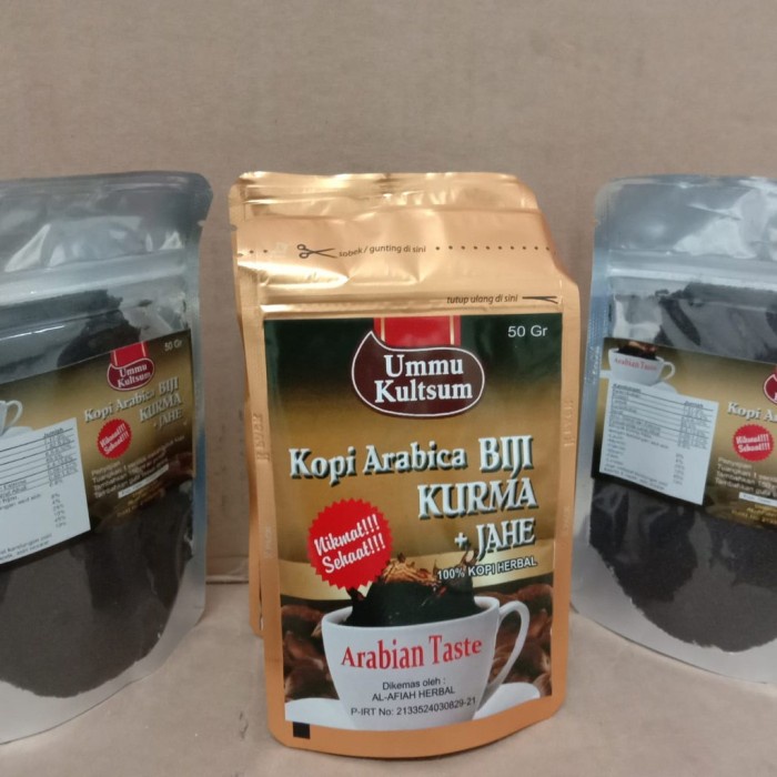 

Kopi Arabian Biji Kurma + Jahe Ummukulsum 50 Gr