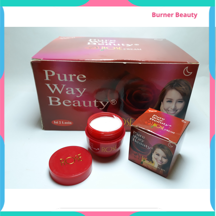 PURE WAY BEAUTY NIGHT CREAM ORIGINAL BPOM - ROSE NIGHT CREAM / KRIM MALAM