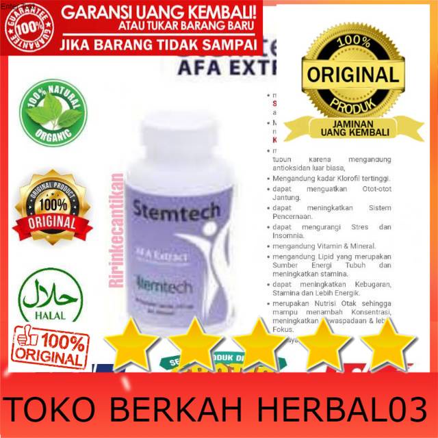 100% ASLI Stemtech Afa Extract Asli Herbal Original