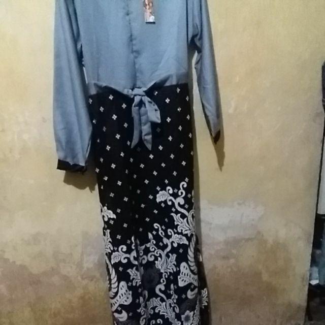 Gamis Batik Mix Balotelli Busui Friendly || Baju Batik Gamis Klok