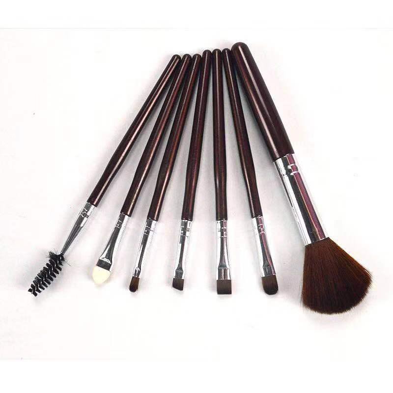 set brush kosmetik/makeup bulu nilon gagang plastik 6pcs