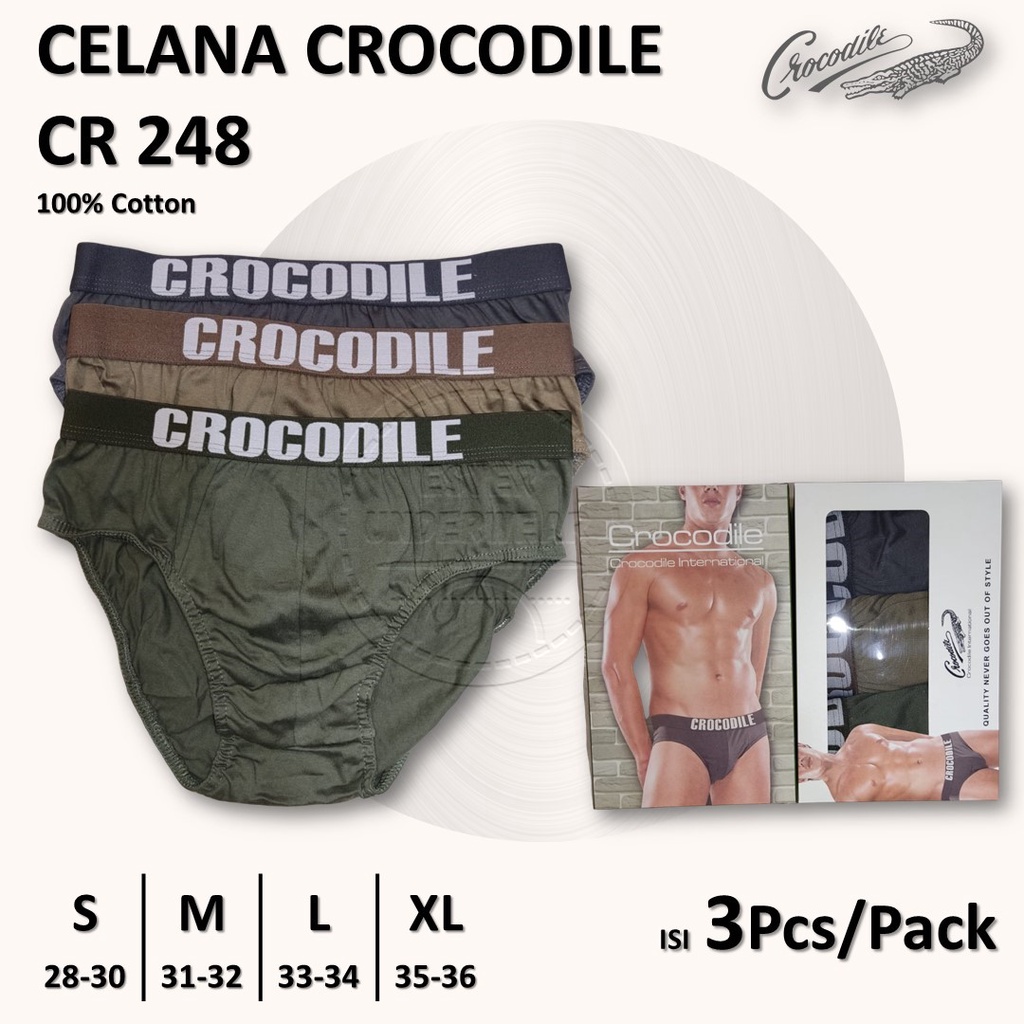 Celana Dalam Pria CROCODILE CR 248 1Pack Isi 3Pcs/pACK