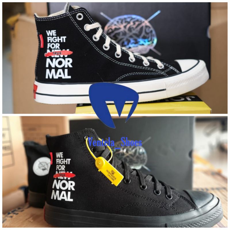 Sepatu Sneakers NoBrand Corona Jancok BlackWhite  White Gum