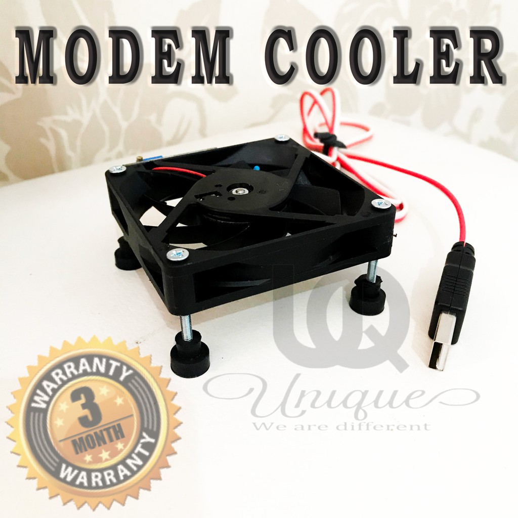 UNIQUE Modem Fan Cooler / Pendingin Kipas STB Wifi Router USB PS4