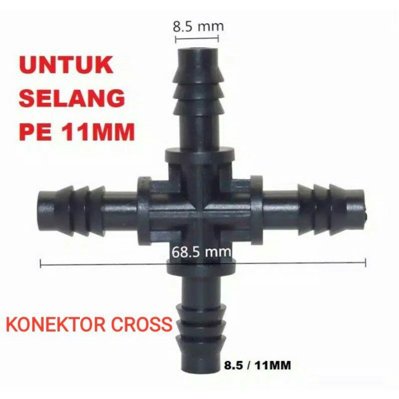 konektor uniring 10/16 / 10/20 / 10-4-10 / nepel /tee/ reducer tee/ joiner / cross / end plug dop